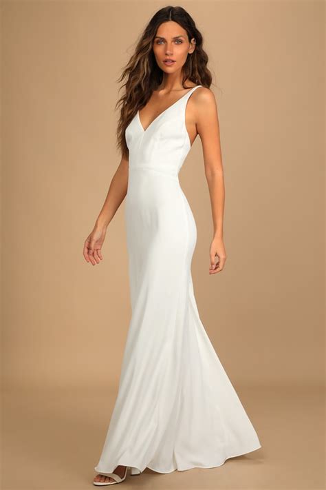 White Maxi Dress Sleeveless Maxi Dress Mermaid Maxi Dress Lulus