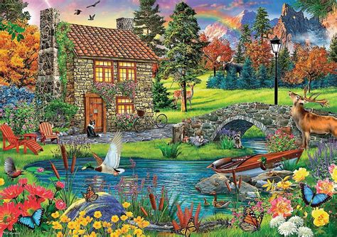 Trefl Puzzle Cottage İn The Mountains 6000 Parça Puzzle Puzzlesepeti