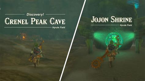 Crenel Peak Cave And Jojon Shrine Hyrule Field Legend Of Zelda Tears
