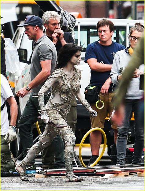 Sofia Boutella Films The Mummy In Full Costume Makeup Photo