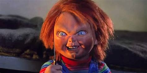 Download Childs Play Angry Chucky With Knife Wallpaper