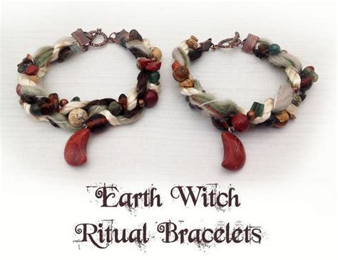 Earth Witch Ritual Bracelets Witchcraft Wicca By Moonscraftsuk £1500