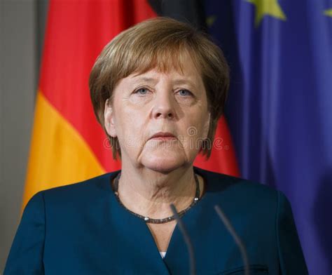 Chancellor Of The Federal Republic Of Germany Angela Merkel Editorial