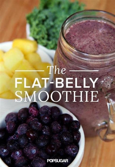 Flat Belly Smoothie By Jj Smith 12 Cup Blueberries Frozen 1 Cup Kale Or Spinach 12 Cup