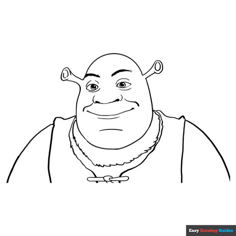 Shrek Coloring Page Easy Drawing Guides