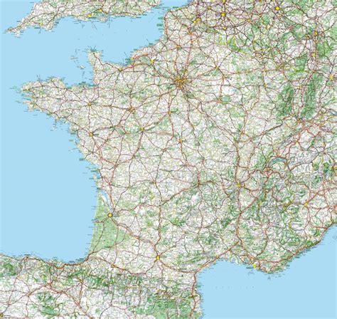 Road Map Of France Roads Tolls And Highways Of France