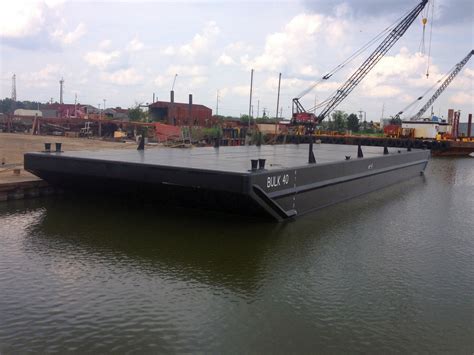 140 X 40 Deck Barge Built To Your Specifications Halimar Shipyard