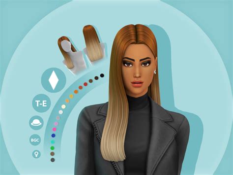 Jessica Hairstyle By Simcelebrity00 The Sims Resource Sims 4 Hairs