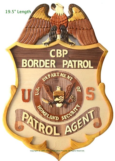 Download U.S. BORDER PATROL BADGE WOOD PLAQUE