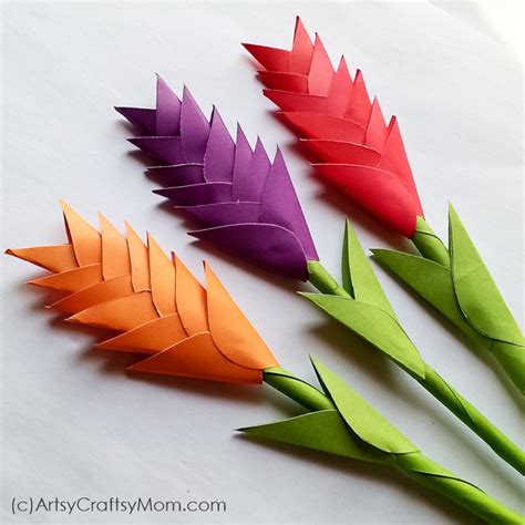 Diy Paper Heliconia Flower Craft