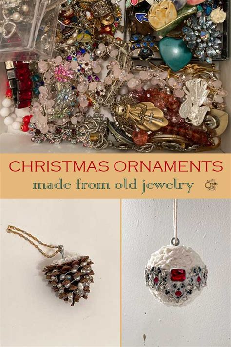 Christmas Ornaments Made From Old Jewelry Rustic Crafts And Chic Decor