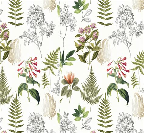Leaves Two Botanical 152 Wallpaper Paper Moon