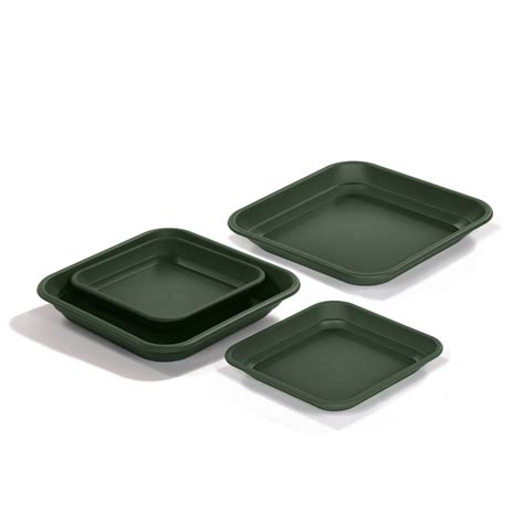 Early Excellence Shop Set Of Green Square Trays