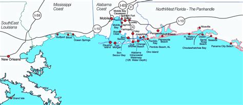 Map Of Florida Panhandle Gulf Coast Maping Resources