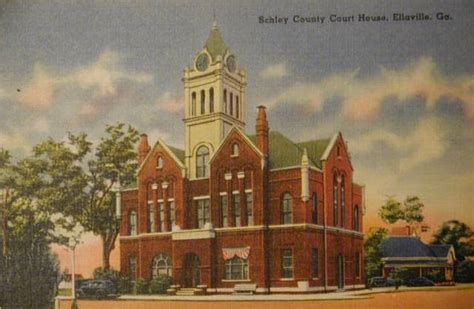 Schley County Georgia Historic Photos Courthouse