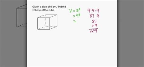 How To Find The Volume Of A Cube Math Wonderhowto