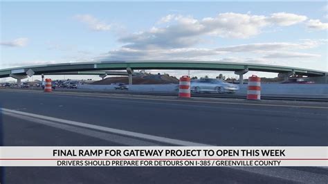 Final Bridge At I 85385 Gateway Project To Open Dec 6 Youtube