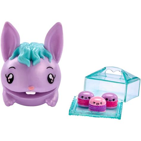 Pooparoos Purple Bunny Figure Teal Hair Surpriseroos Mattel Purple