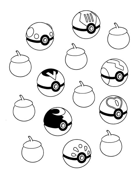 Poke Ball Coloring Pag Coloring Pages