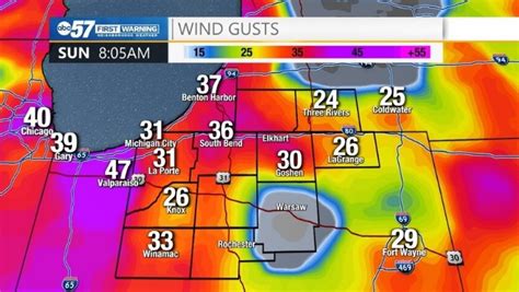 Wind Gusts Topping 60 Mph Possible On Sunday 953 Mnc
