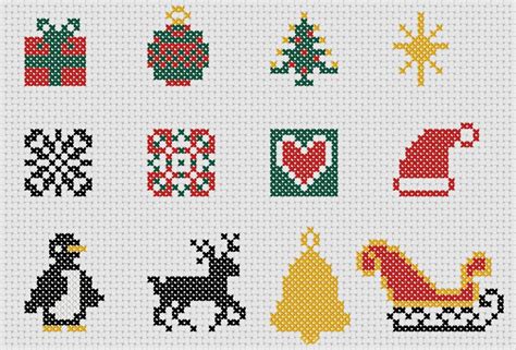 Christmas Cross Stitch Motifs Collection Of 22 Quick Designs