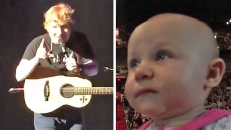 Watch Ed Sheeran Dedicated Dive To A One Year Old Baby At His Show
