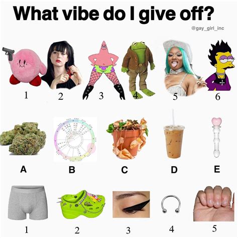 What Vibe Do I Give Off By Gaygirlinc What Vibe Do I Give Off Know Your Meme