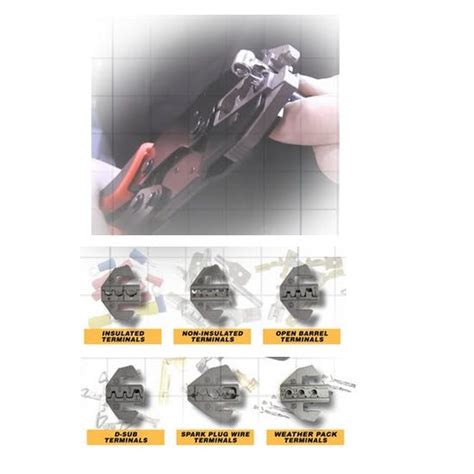 Pertronix T3001 Quick Change 6 Piece Ratchet Crimp Tool Kit