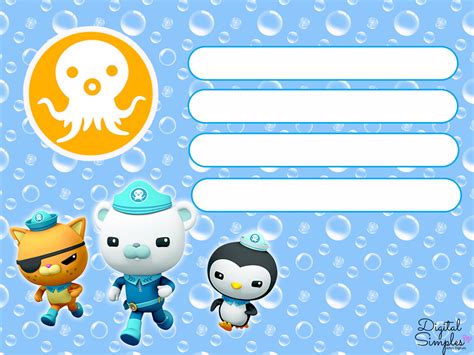 Free Octonauts Printable Birthday Invitations Printable Form