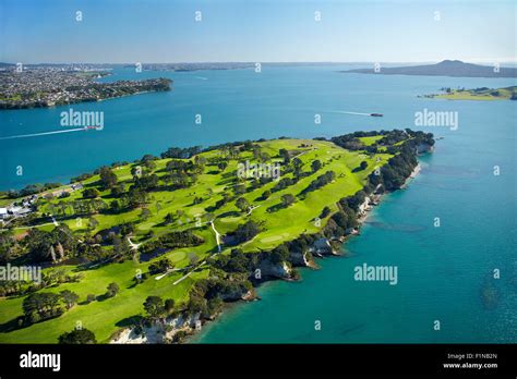 Howick Golf Course Auckland North Island New Zealand Aerial Stock
