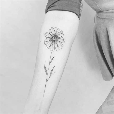 Daisy Tattoo Black And White Music Tattoo Ideas