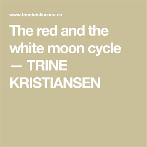 The Red And The White Moon Cycle In 2020