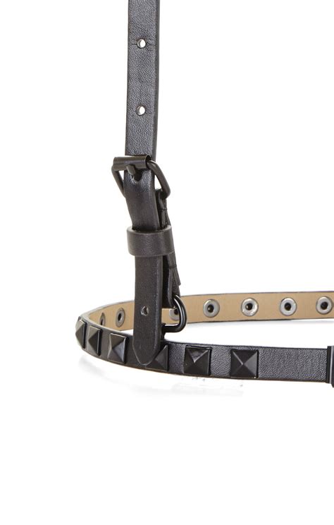 Studded Suspender Harness Waist Belt