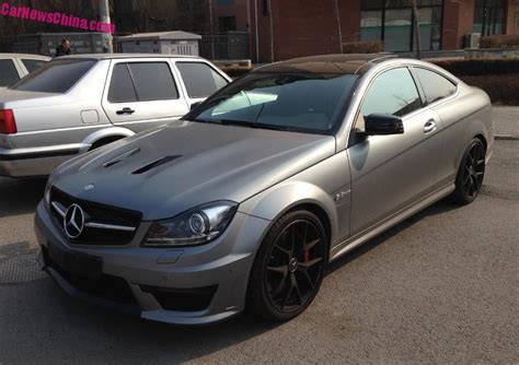 Mercedes Benz C63 Amg Coupe Is Matte Gray In China