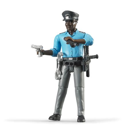 Bruder 60051 Policeman Dark Skin Accessories 666 Bruder Toy Shop