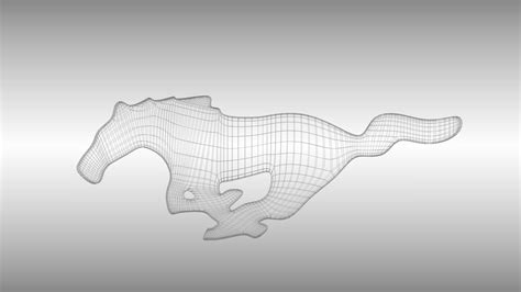 Ford Mustang Logo 3d Model 3d Printable 3ds Fbx Stl Blend Dae Mtl