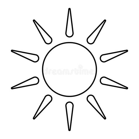 Sunny Weather Clip Art Black And White