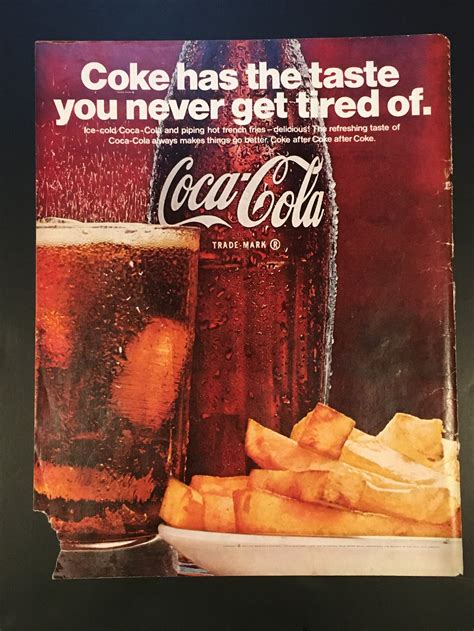 2 1967 coca cola coke ads soda beverage magazine color print advertisements coke bottle vintage