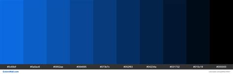 Shades Xkcd Color Deep Sky Blue 0d75f8 Hex Sky Blue Color Code