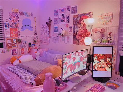 Pin By 🏳️‍🌈 Ava 🏳️‍🌈 On Future Rooms Gamer Room Otaku Room Neon Room