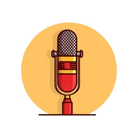 Premium Vector Microphone Vector Illustration Voice Speak Up And