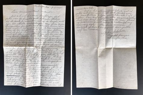 Brief Van Jules Schelvis Uit Nazi Kamp Na 75 Jaar Bezorgd Nrc