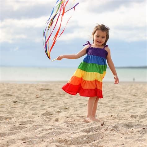 The Rainbow Dress Perfect For Your Girls Or Toddlers Rainbow Party