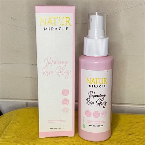 Natur Miracle Balancing Rose Spray Kesehatan And Kecantikan Kulit