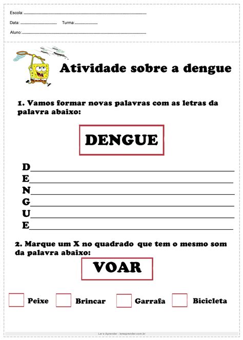 Acróstico Com A Palavra Dengue