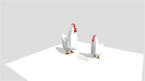 Low Poly Chicken 3d Model By Juliashchrbk De99816 Sketchfab