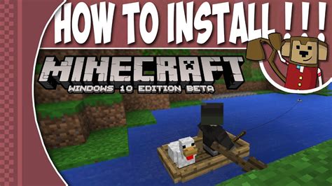 Windows 10 edition was the former title of bedrock edition for the universal windows 10 platform developed by mojang studios and xbox game studios. How To Install Minecraft Windows 10 Edition: Beta ...