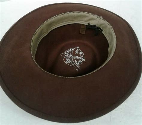 Eddie Bauer 100 Wool Lite Brown Felt Cowboy Packable Hat Usa Mens