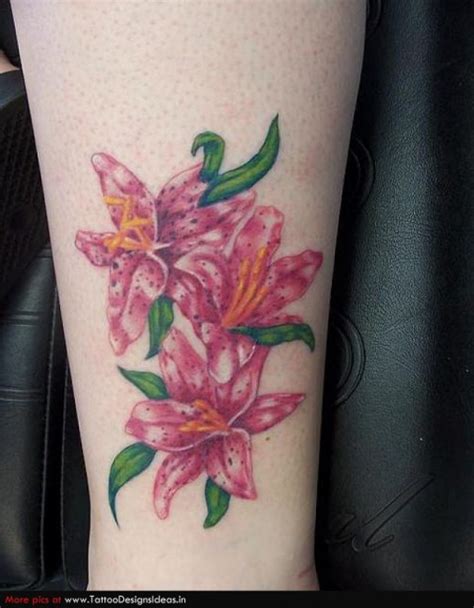 Design Of Pink Flower Tattoos Lily Ideas Tattoomagz › Tattoo