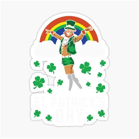 Saint Patricks Gay Leprechaun In Sexy Stockings Shorts Sticker For Sale By IceNiceIce Redbubble
